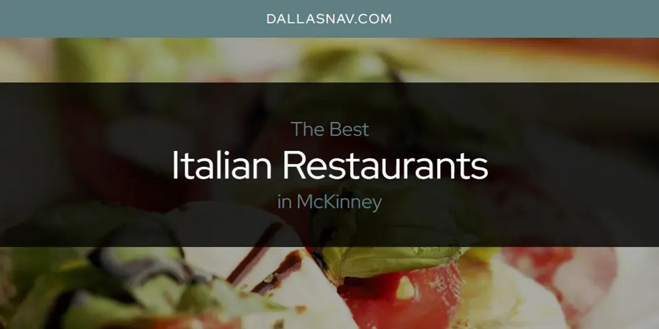 McKinney's Best Italian Restaurants [Updated 2024]