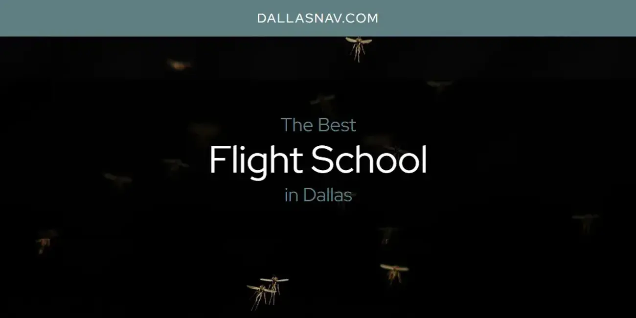 The Absolute Best Flight School in Dallas  [Updated 2024]
