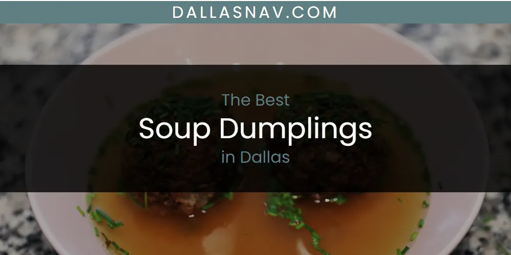The Absolute Best Soup Dumplings in Dallas  [Updated 2025]